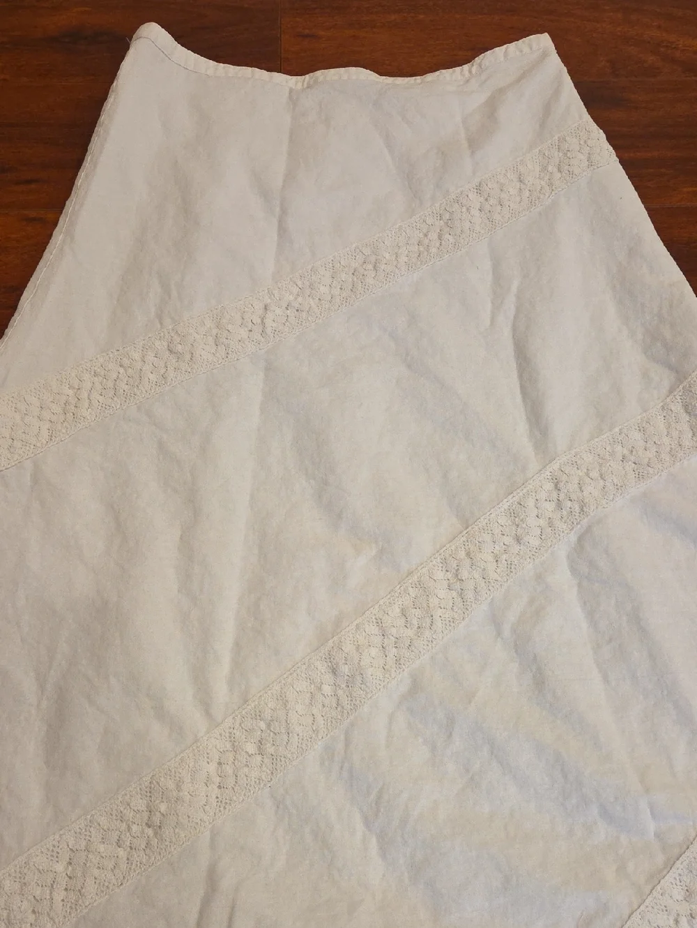 Saint Tropez West White A-Line Skirt Size 14 - Picture 2 of 4